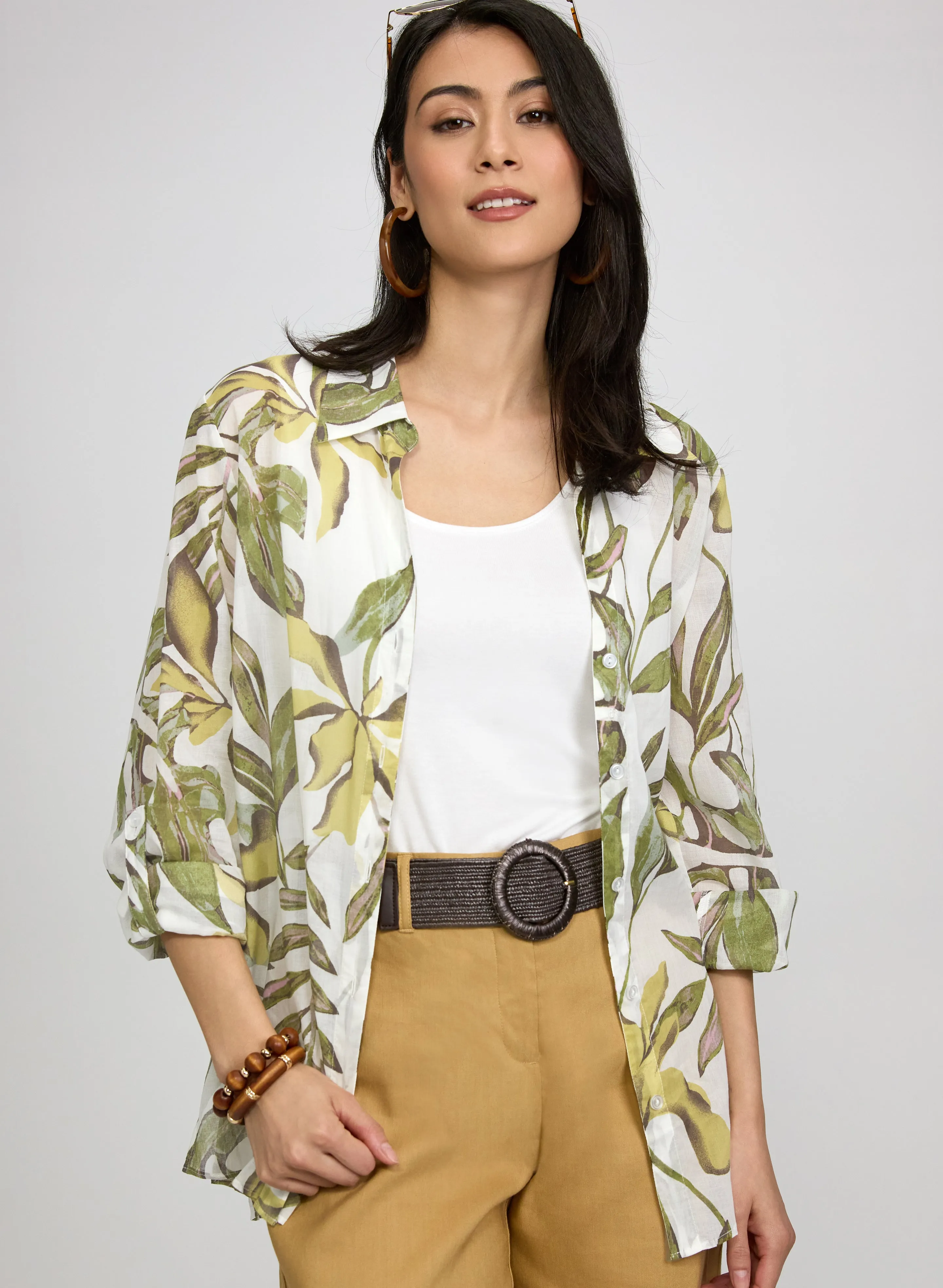 Laura Leaf Button-Down Blouse Laura Leaf Button-Down Blouse | Refined Everyday Style - Image 1