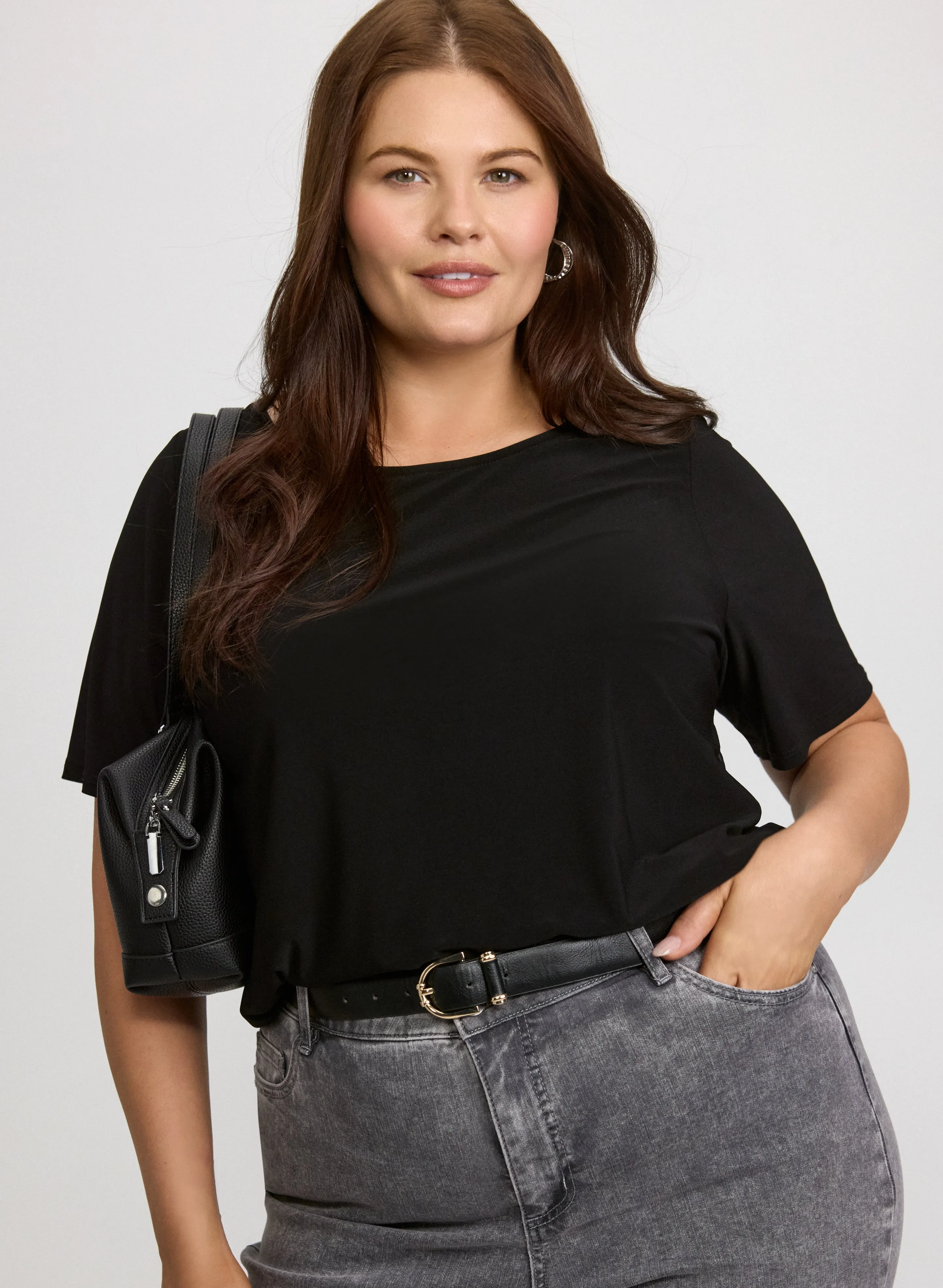 Laura Solid Jersey Top Laura Solid Jersey Top | Refined Everyday Style - Image 1
