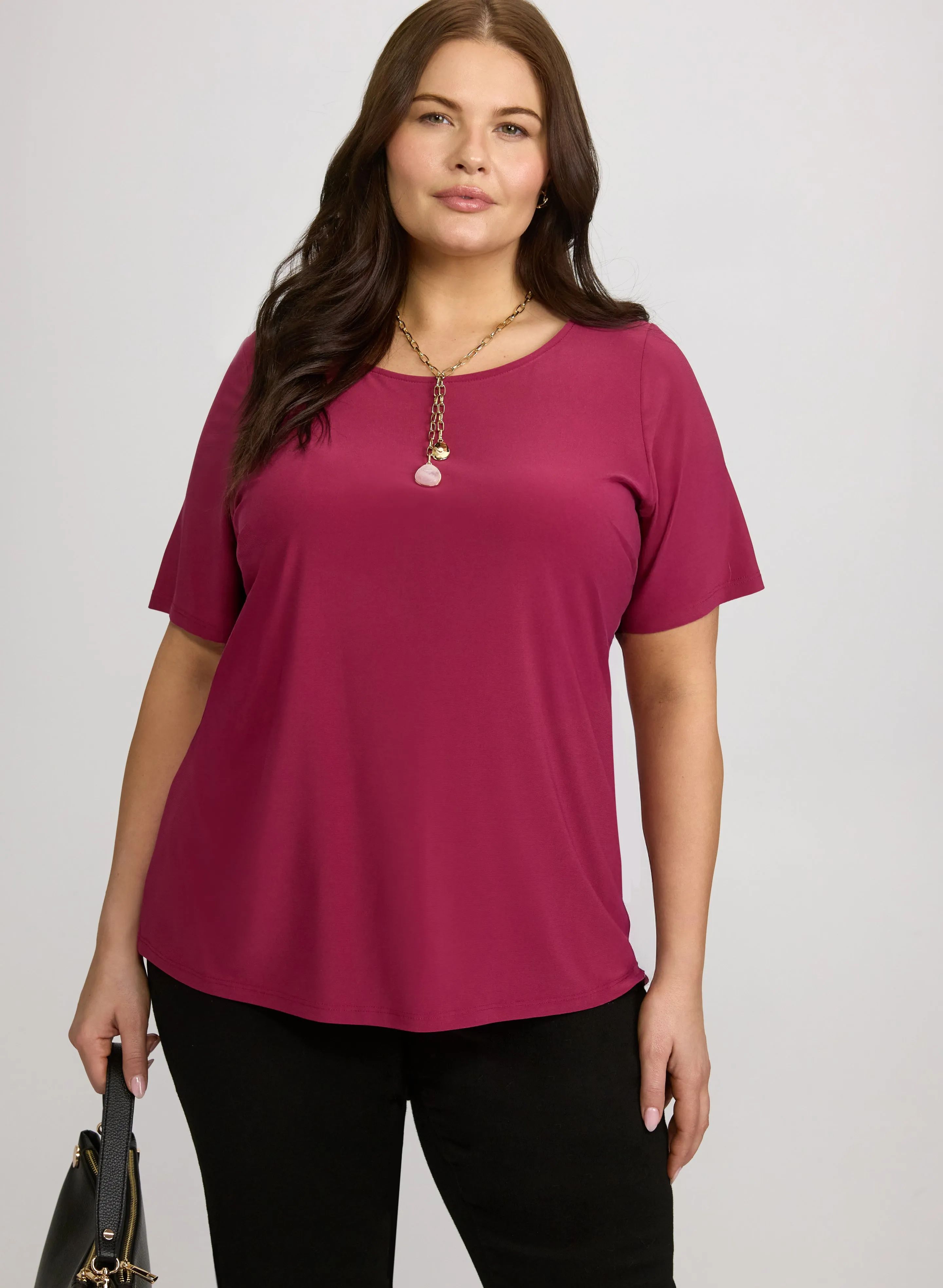 Laura Solid Jersey Top Laura Solid Jersey Top | Refined Everyday Style - Image 1