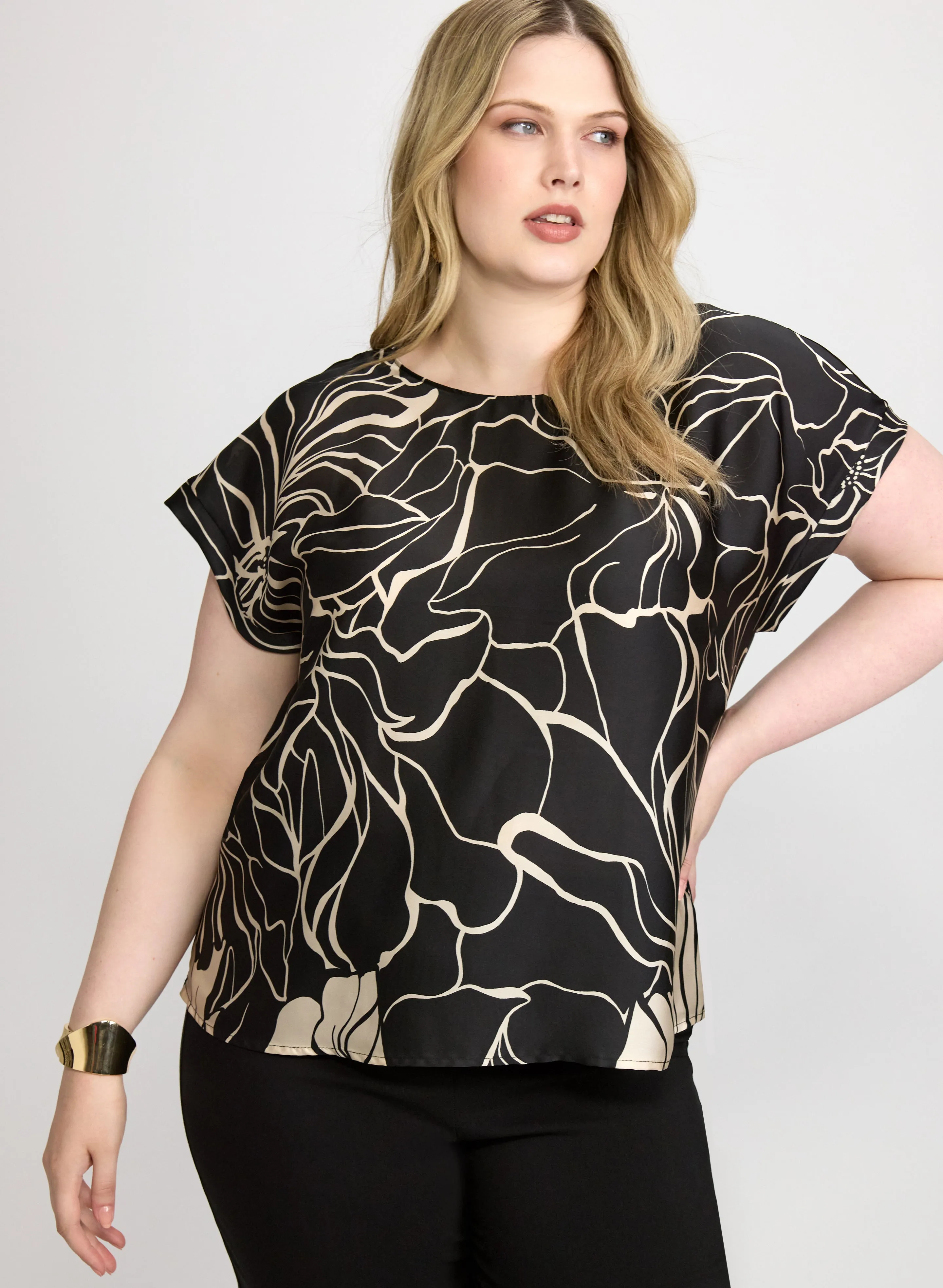 Laura Floral Print Short Sleeve Top Laura Floral Print Short Sleeve Top | Refined Everyday Style - Image 1